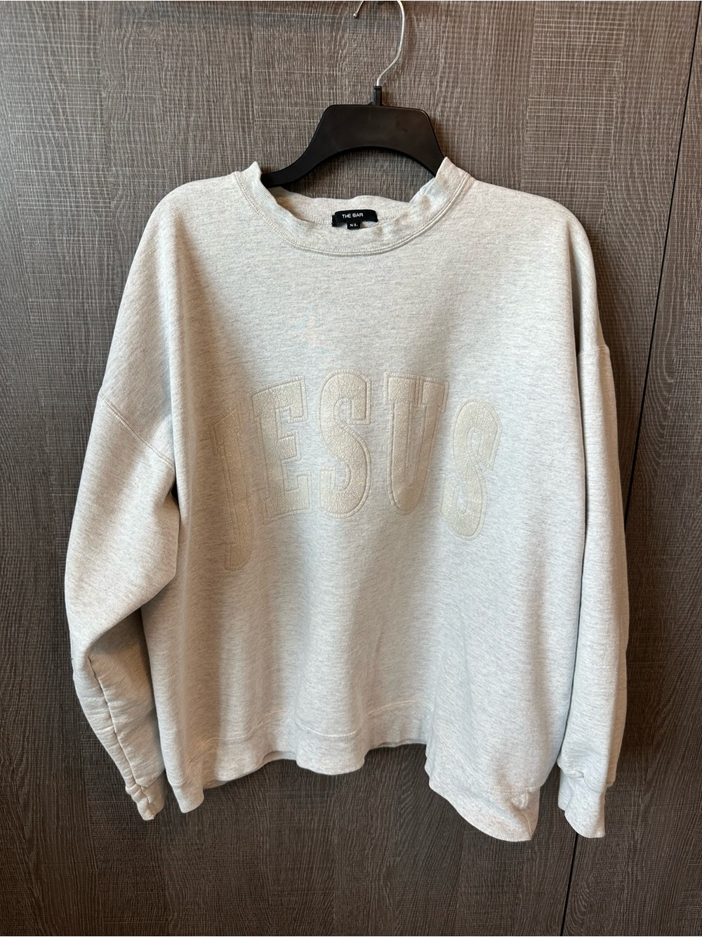 The Bar Gray Jesus Crewneck Sweatshirt
